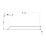 NERO Dolce Hand Towel Rail Matte Black