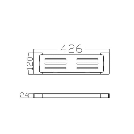 PEARL METAL SHOWER SHELF MATTE BLACK