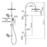 Zen Ss316l Twin Shower Brushed Nickel